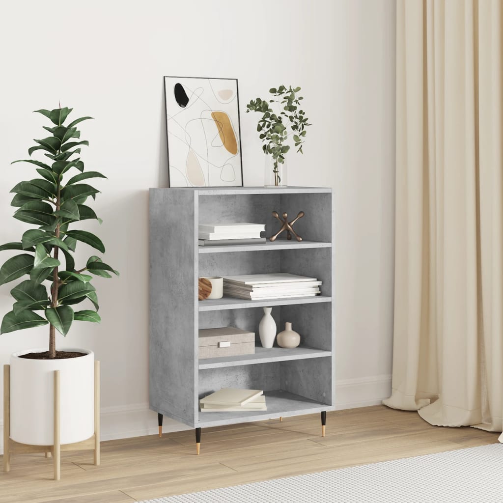 Highboard Concrete Grey 57x35x90 cm Engineered Wood