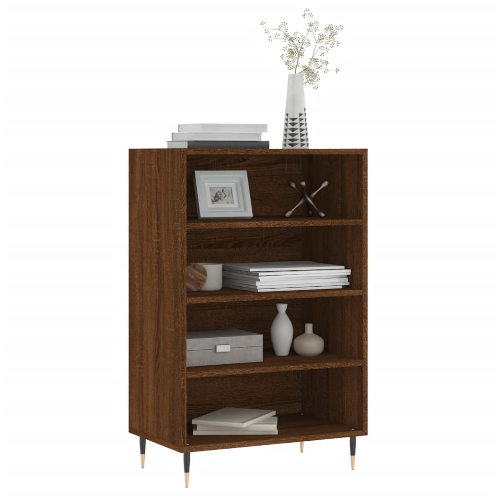 Highboard Brown Oak 57x35x90 cm Engineered Wood