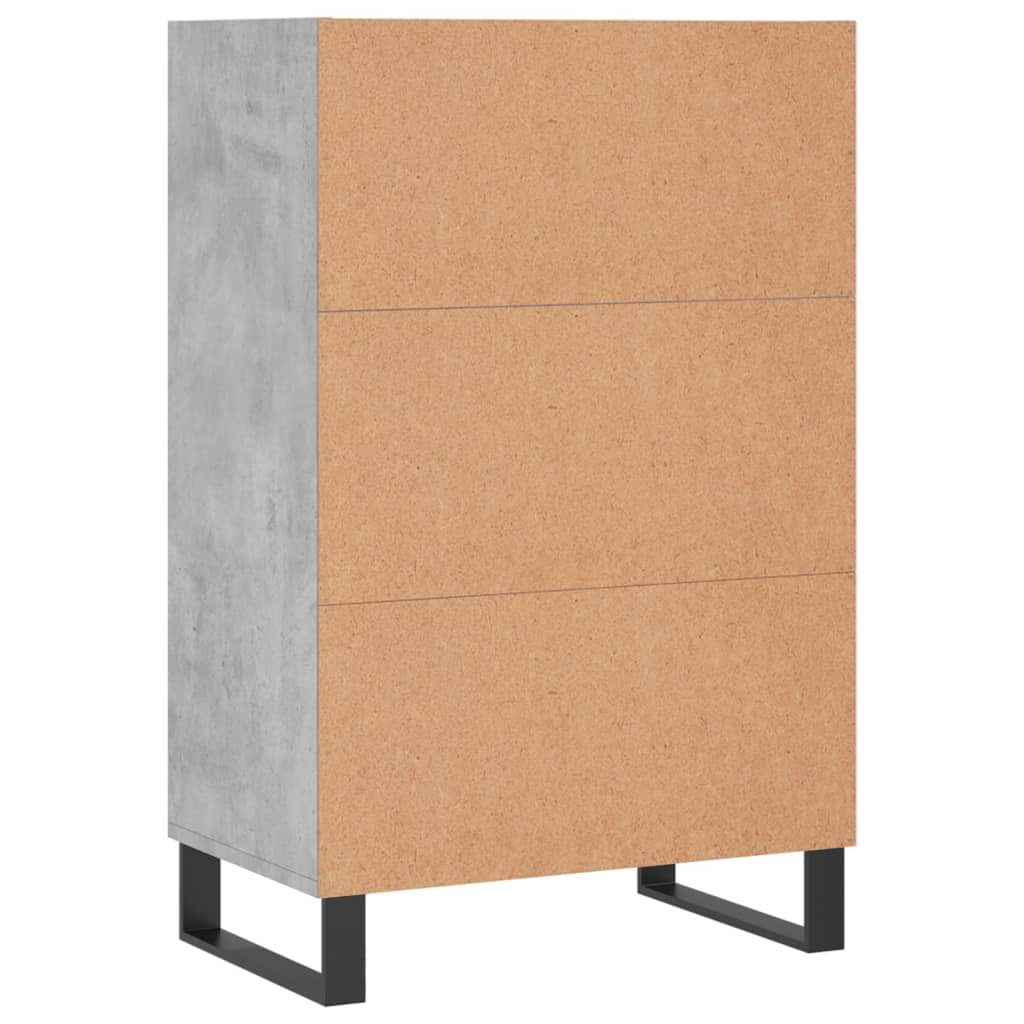 Highboard Concrete Grey 57x35x90 cm Engineered Wood