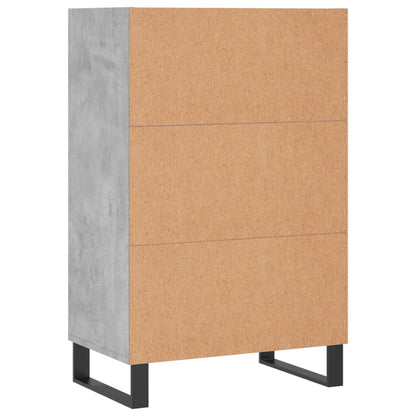 Highboard Concrete Grey 57x35x90 cm Engineered Wood