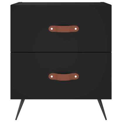 Bedside Cabinets 2 pcs Black 40x35x47,5 cm Engineered Wood