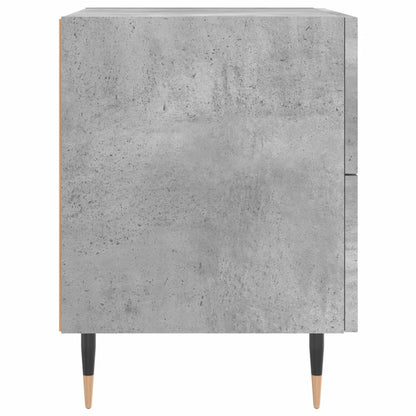 Bedside Cabinet Concrete Grey 40x35x47.5 cm Engineered Wood