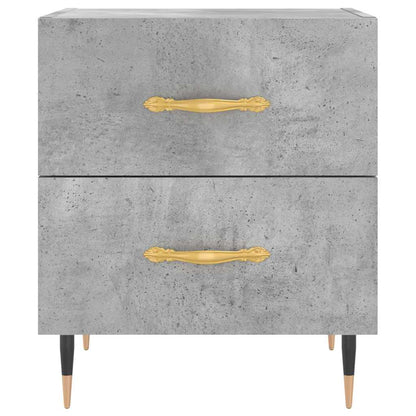 Bedside Cabinets 2 pcs Concrete Grey 40x35x47.5 cm