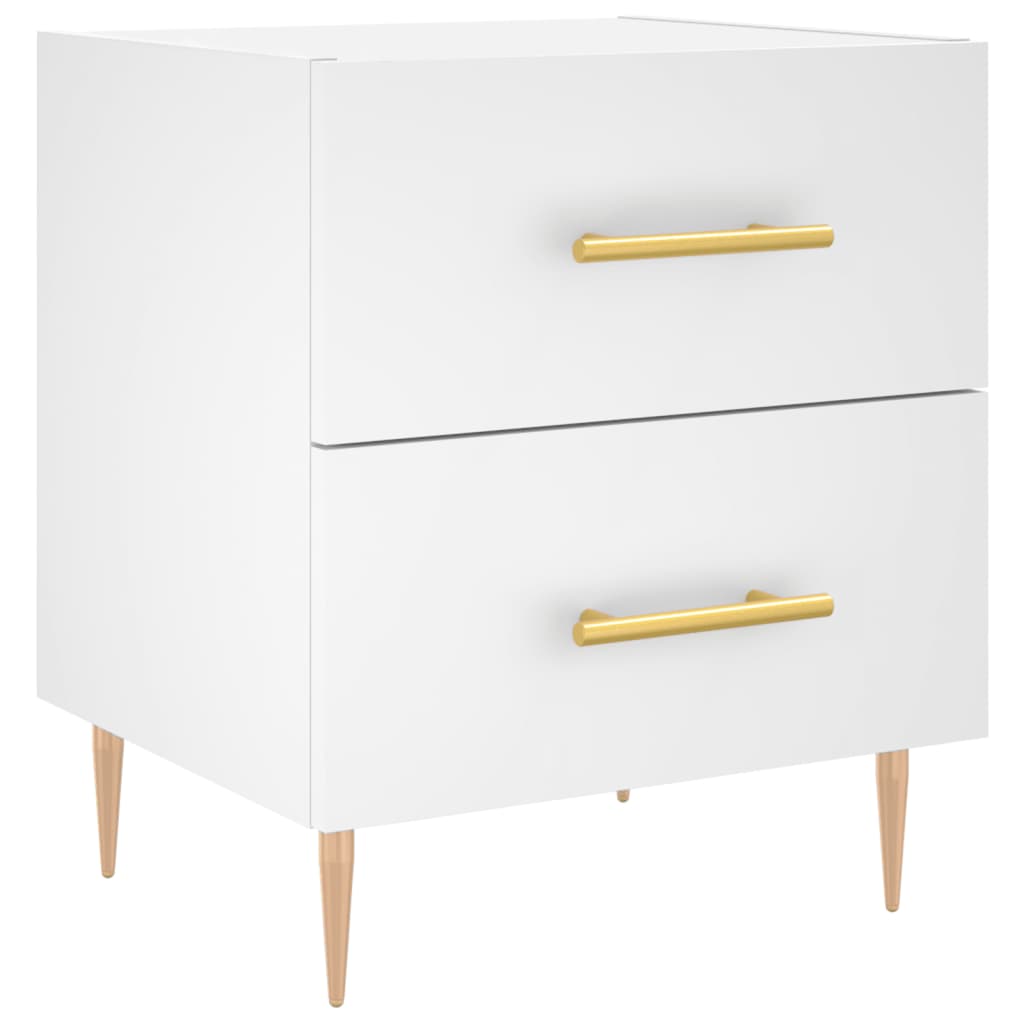 Bedside Cabinet White 40x35x47,5 cm Engineered Wood