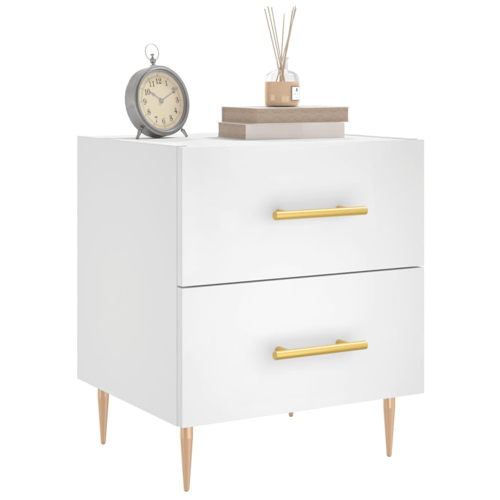 Bedside Cabinet White 40x35x47,5 cm Engineered Wood