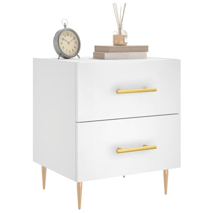 Bedside Cabinet White 40x35x47,5 cm Engineered Wood