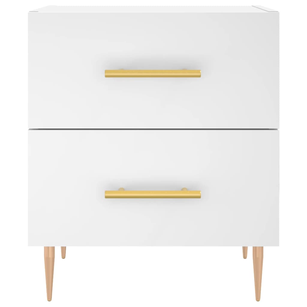 Bedside Cabinet White 40x35x47,5 cm Engineered Wood