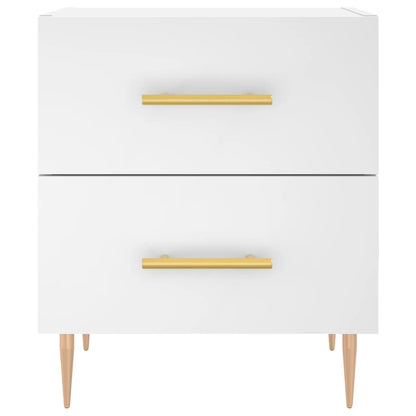 Bedside Cabinet White 40x35x47,5 cm Engineered Wood