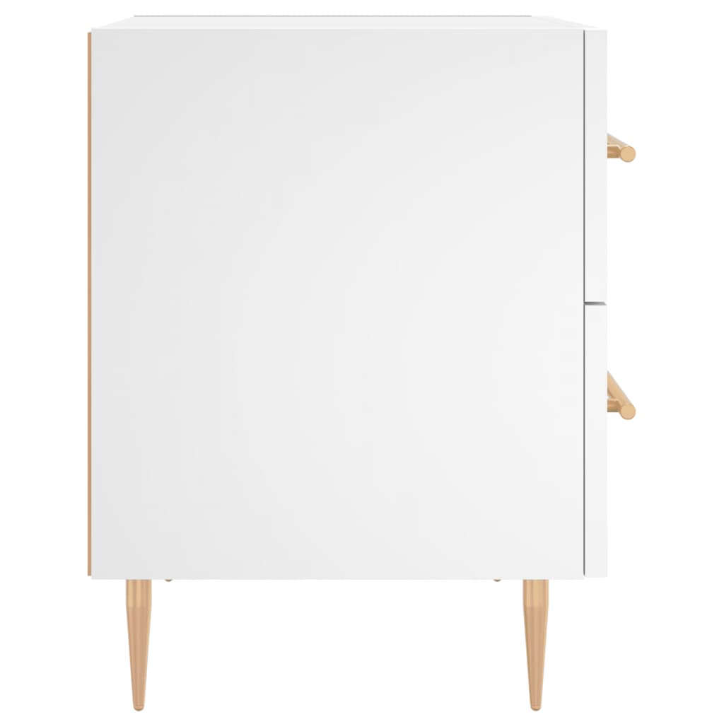 Bedside Cabinet White 40x35x47,5 cm Engineered Wood
