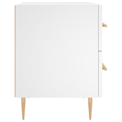 Bedside Cabinet White 40x35x47,5 cm Engineered Wood
