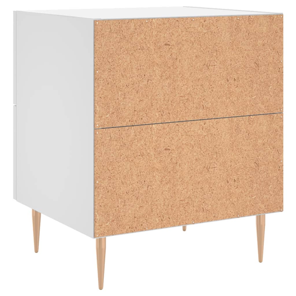 Bedside Cabinet White 40x35x47,5 cm Engineered Wood