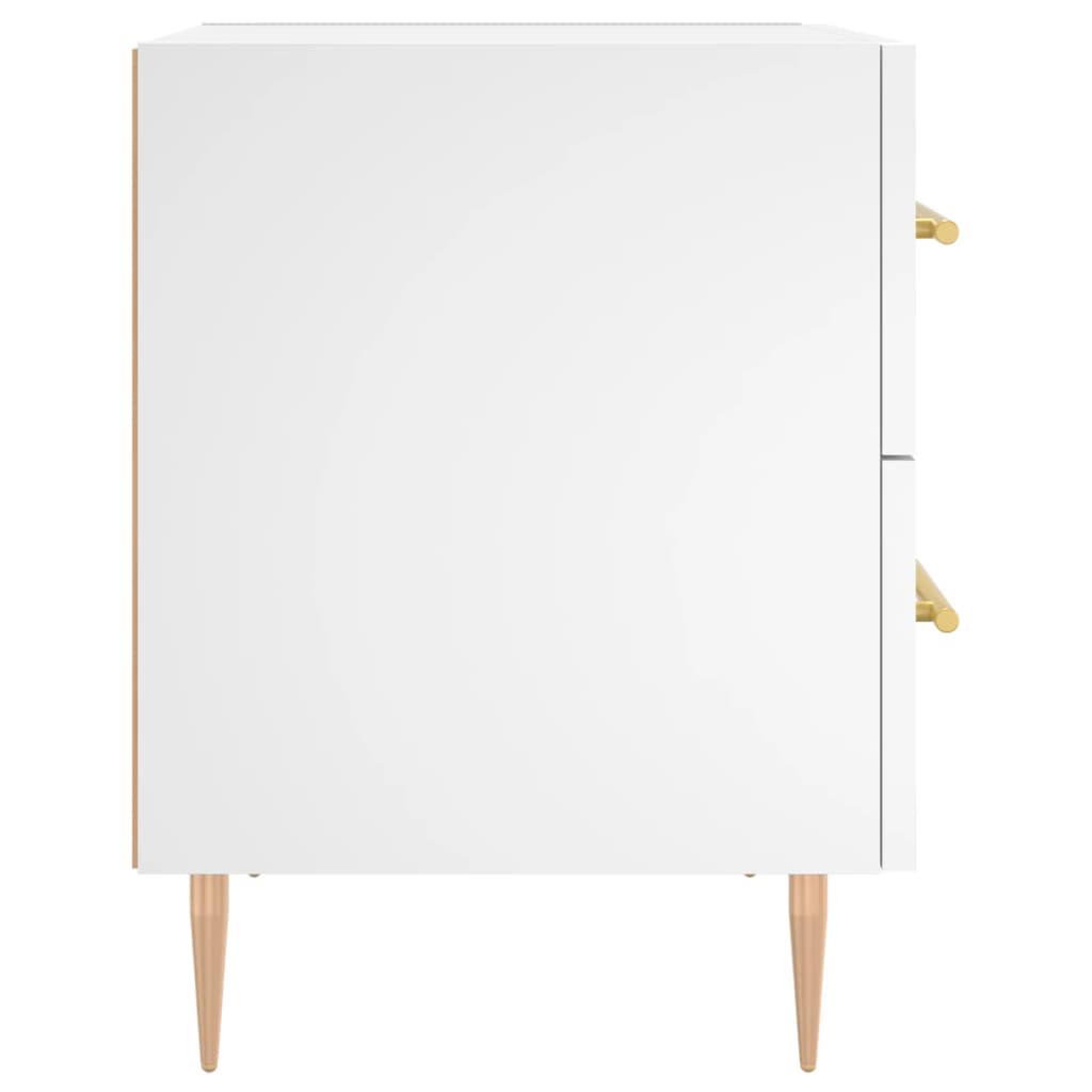 Bedside Cabinets 2 pcs White 40x35x47.5 cm Engineered Wood