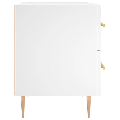 Bedside Cabinets 2 pcs White 40x35x47.5 cm Engineered Wood