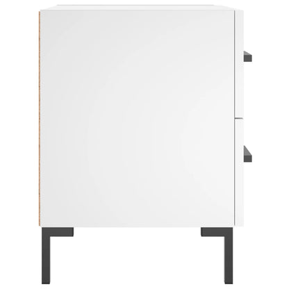 Bedside Cabinet White 40x35x47.5 cm Engineered Wood