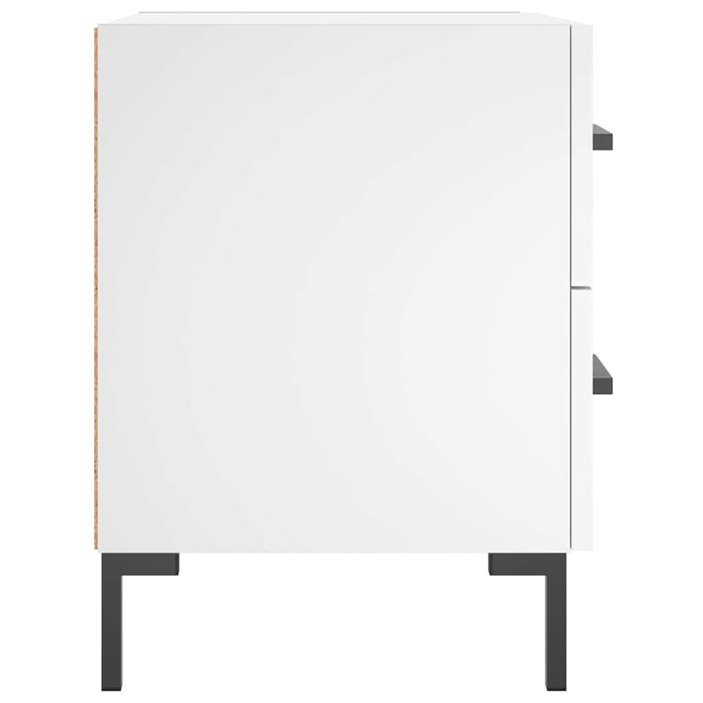 Bedside Cabinets 2 pcs White 40x35x47.5 cm Engineered Wood