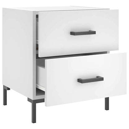 Bedside Cabinets 2 pcs White 40x35x47.5 cm Engineered Wood