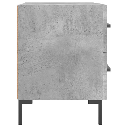 Bedside Cabinet Concrete Grey 40x35x47.5 cm Engineered Wood
