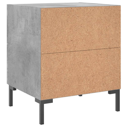 Bedside Cabinet Concrete Grey 40x35x47.5 cm Engineered Wood