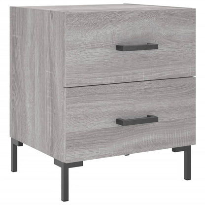 Bedside Cabinet Grey Sonoma 40x35x47.5 cm Engineered Wood