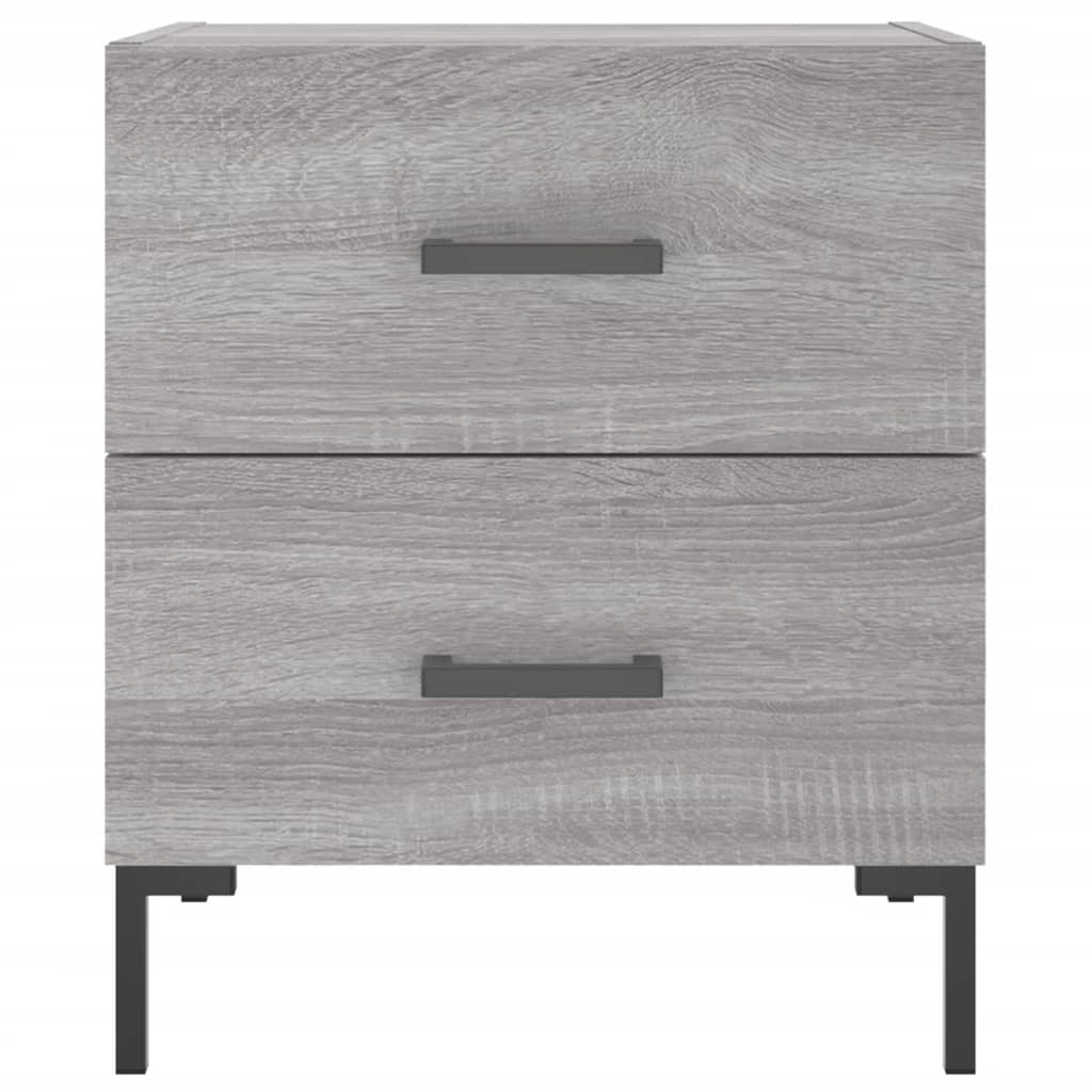 Bedside Cabinet Grey Sonoma 40x35x47.5 cm Engineered Wood