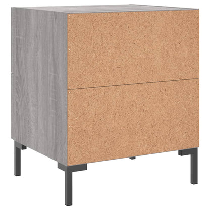 Bedside Cabinet Grey Sonoma 40x35x47.5 cm Engineered Wood