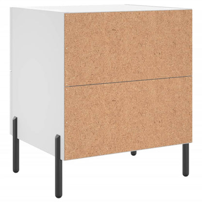 Bedside Cabinet White 40x35x47.5 cm Engineered Wood