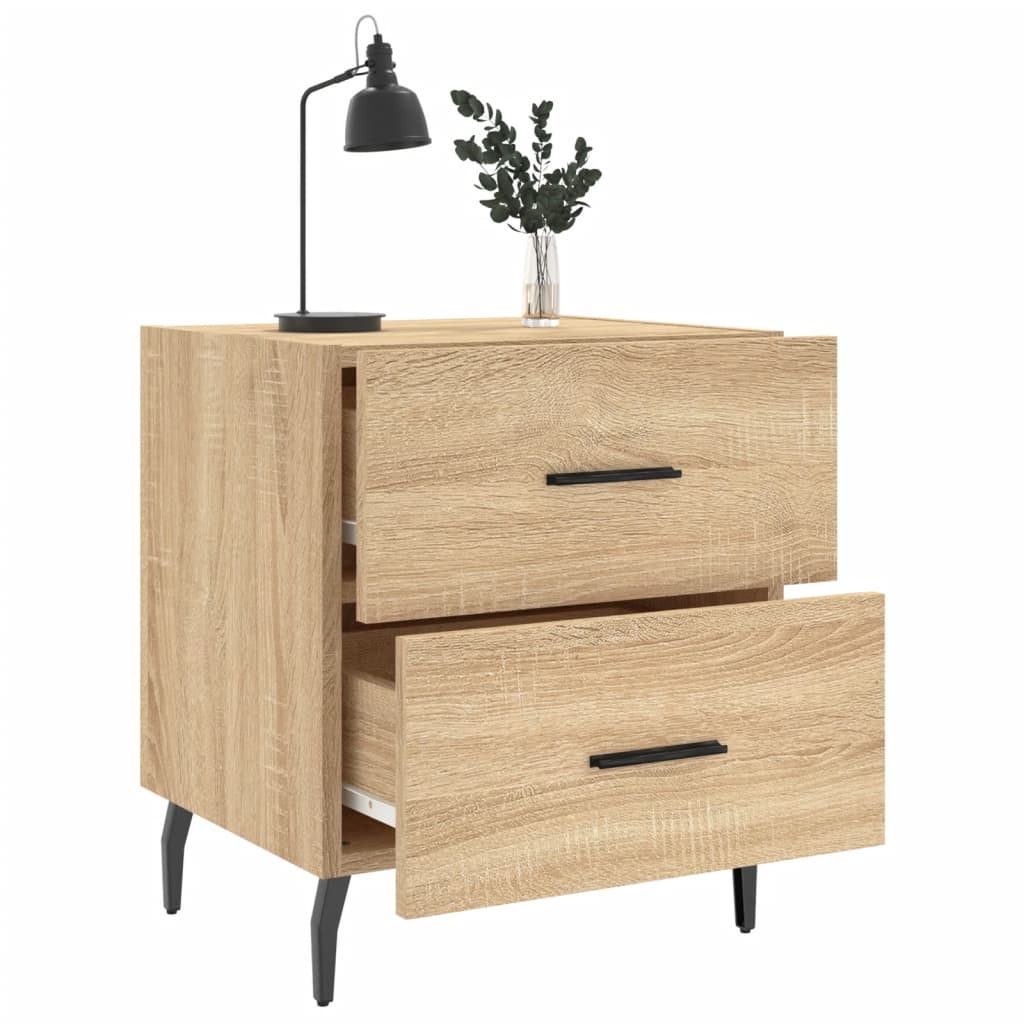 Bedside Cabinet Sonoma Oak 40x35x47.5 cm Engineered Wood