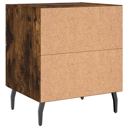 Bedside Cabinets 2 pcs Smoked Oak 40x35x47.5 cm Engineered Wood