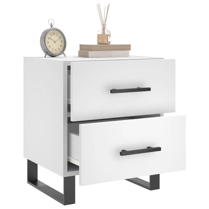 Bedside Cabinet White 40x35x47,5 cm Engineered Wood