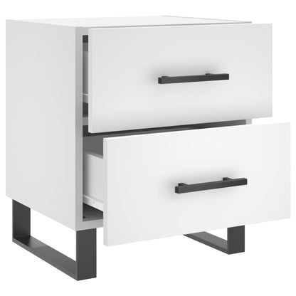 Bedside Cabinet White 40x35x47,5 cm Engineered Wood