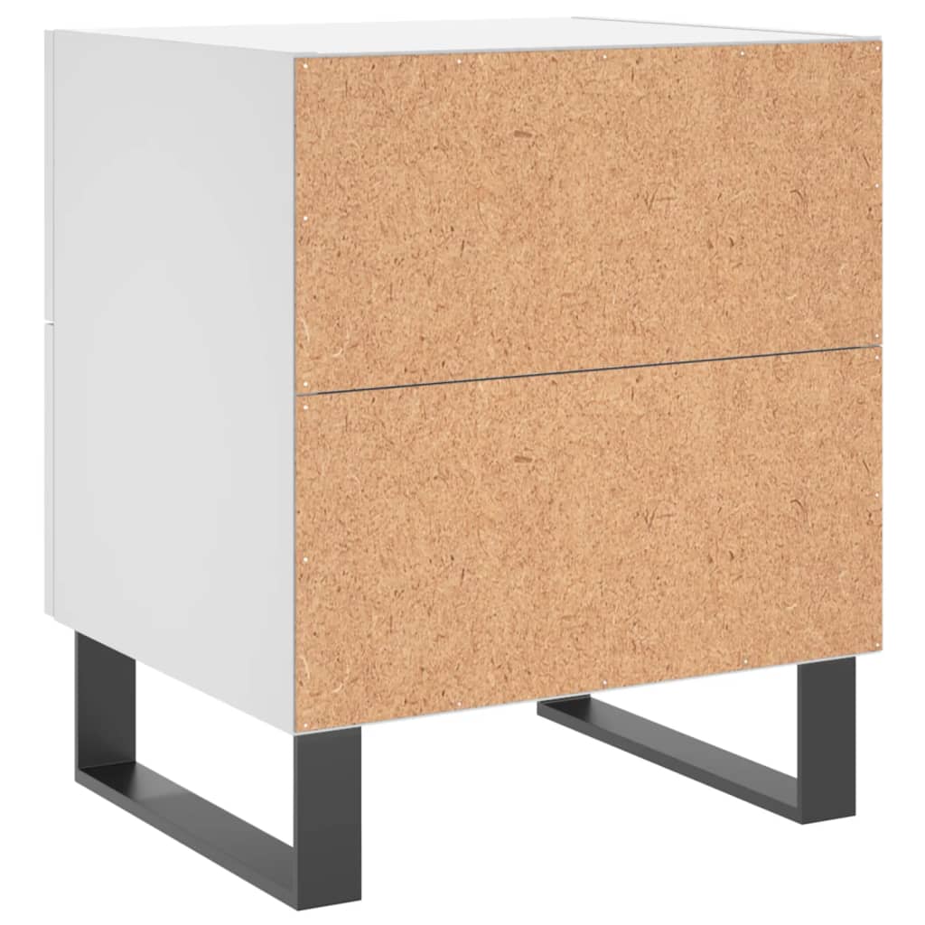 Bedside Cabinet White 40x35x47,5 cm Engineered Wood