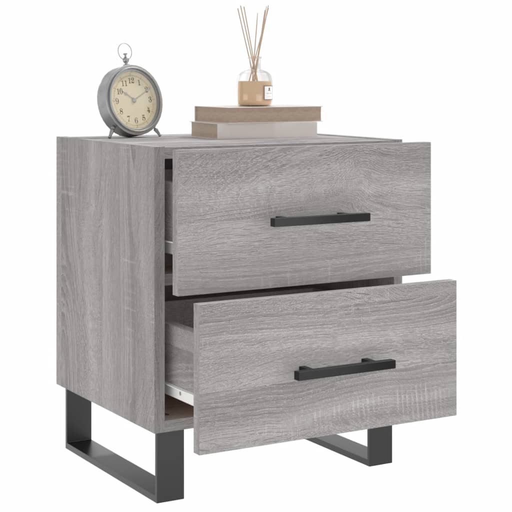 Bedside Cabinet Grey Sonoma 40x35x47,5 cm Engineered Wood