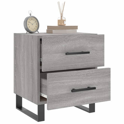 Bedside Cabinet Grey Sonoma 40x35x47,5 cm Engineered Wood