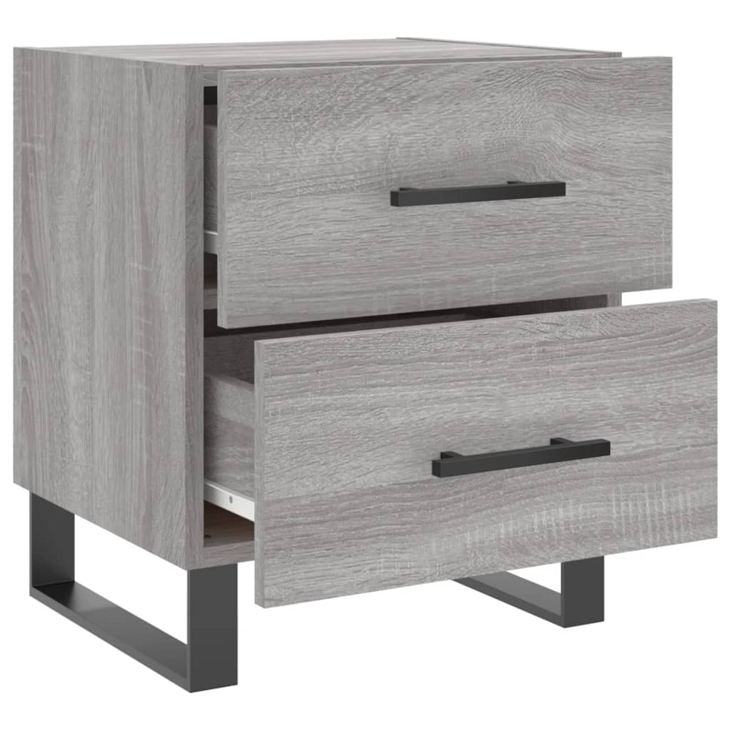 Bedside Cabinet Grey Sonoma 40x35x47,5 cm Engineered Wood