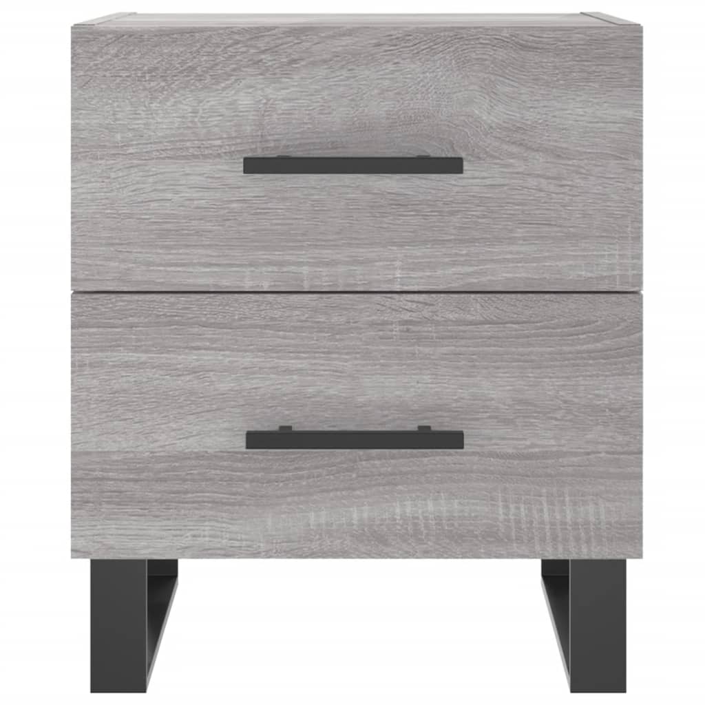 Bedside Cabinet Grey Sonoma 40x35x47,5 cm Engineered Wood