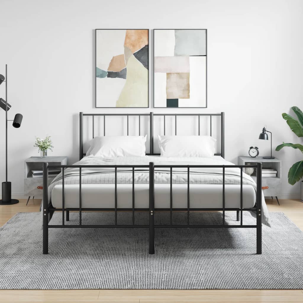 Bedside Cabinets 2 pcs Concrete Grey 40x35x47.5 cm Engineered Wood