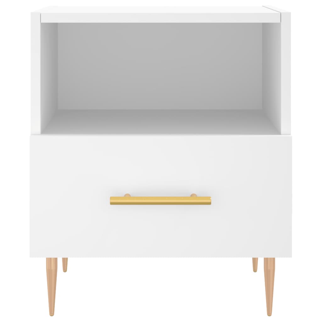 Bedside Cabinets 2 pcs White 40x35x47.5 cm Engineered Wood