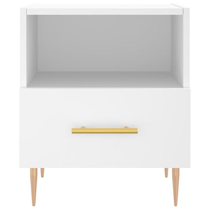 Bedside Cabinets 2 pcs White 40x35x47.5 cm Engineered Wood