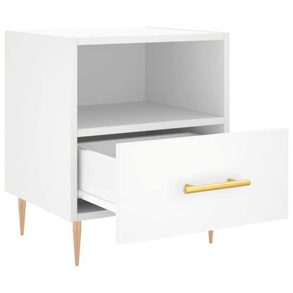 Bedside Cabinets 2 pcs White 40x35x47.5 cm Engineered Wood