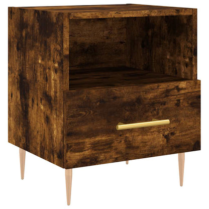Bedside Cabinets 2 pcs Smoked Oak 40x35x47.5 cm Engineered Wood