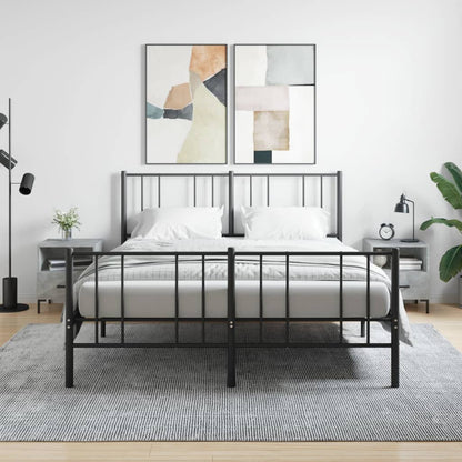 Bedside Cabinets 2 pcs Concrete Grey 40x35x47.5 cm Engineered Wood