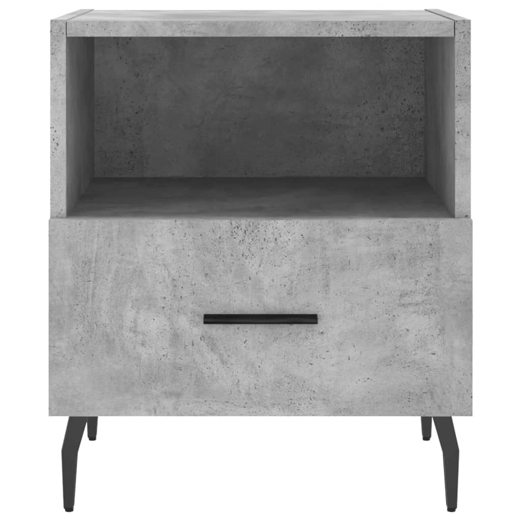 Bedside Cabinets 2 pcs Concrete Grey 40x35x47.5 cm Engineered Wood
