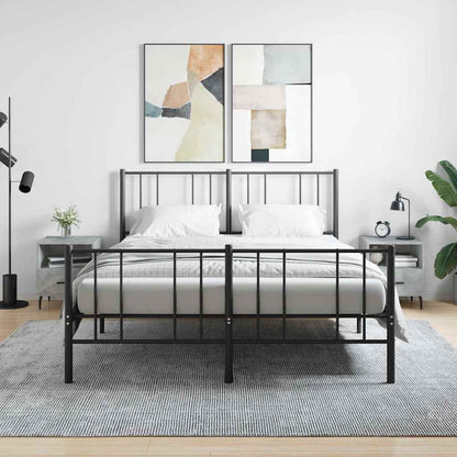 Bedside Cabinets 2 pcs Concrete Grey 40x35x47.5 cm Engineered Wood