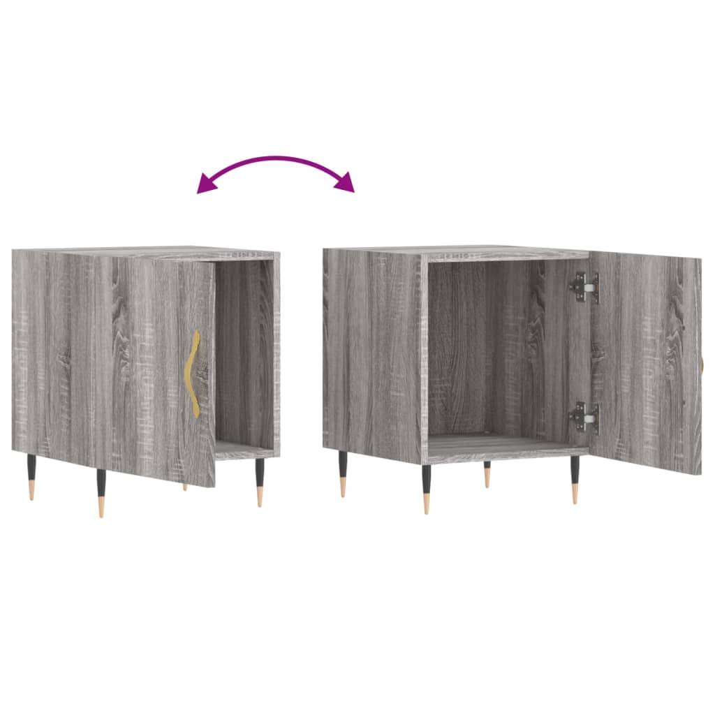Bedside Cabinet | Grey Sonoma | Engineered wood | Medium