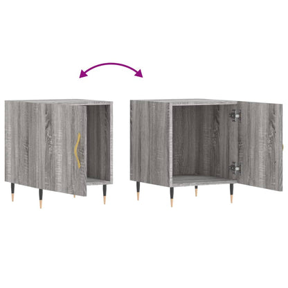 Bedside Cabinet | Grey Sonoma | Engineered wood | Medium