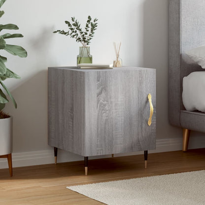 Bedside Cabinet | Grey Sonoma | Engineered wood | Medium
