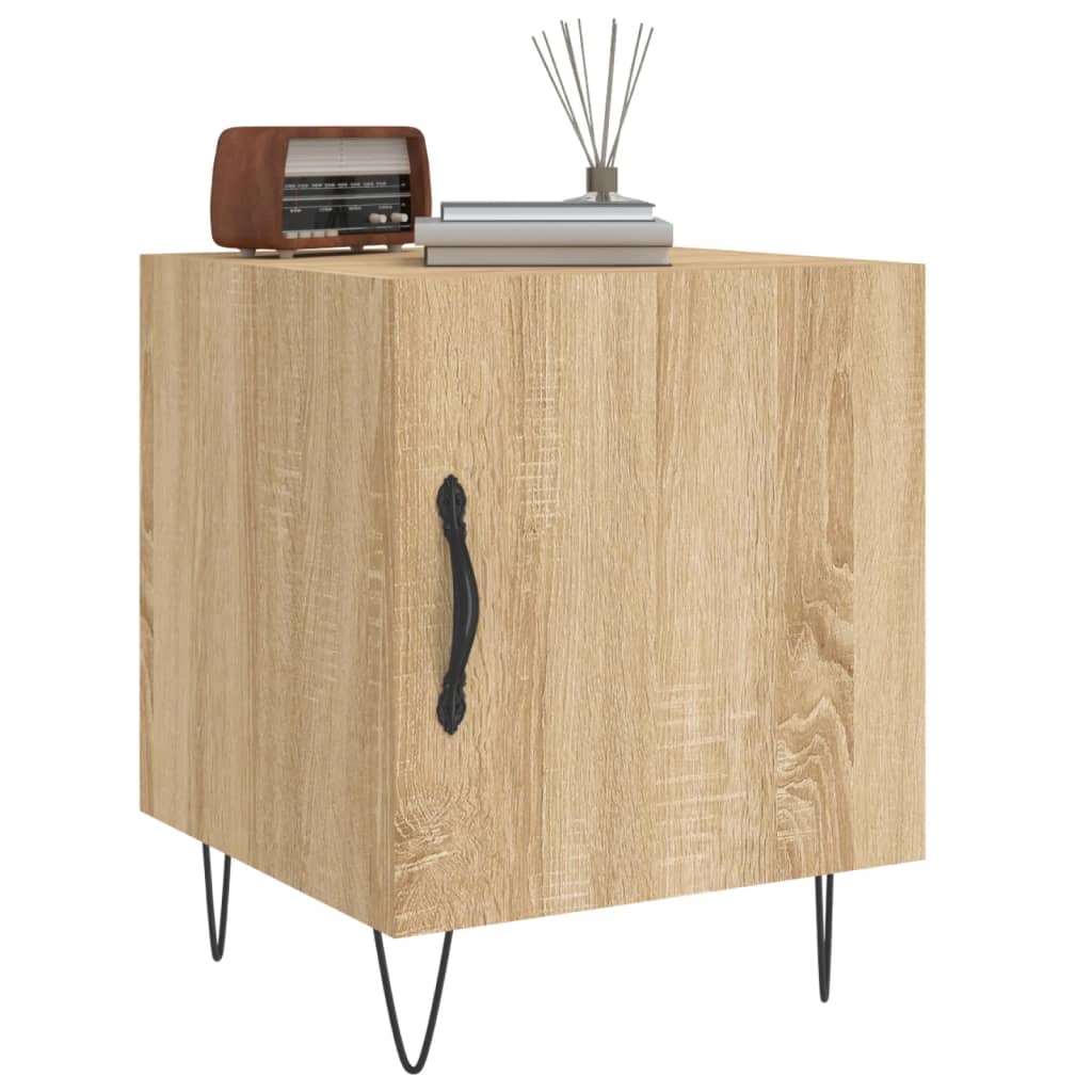 Bedside Cabinets 2 pcs Sonoma Oak 40x40x50 cm Engineered Wood