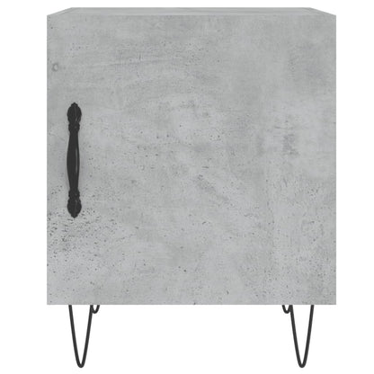 Bedside Cabinets 2 pcs Concrete Grey 40x40x50 cm Engineered Wood