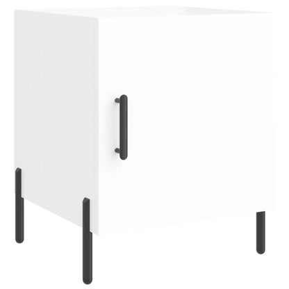 Bedside Cabinets 2 pcs High Gloss White 40x40x50 cm Engineered Wood