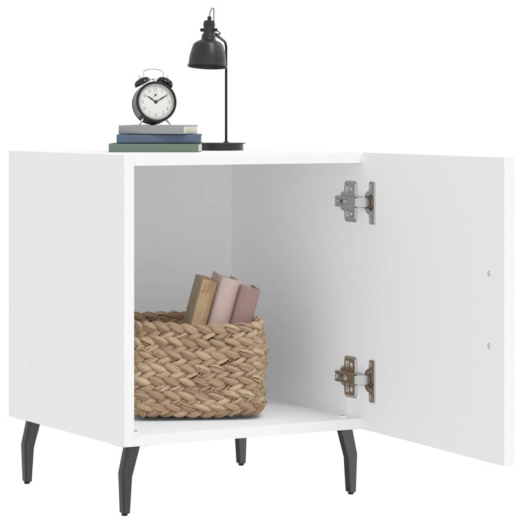 Bedside Cabinet White 40x40x50 cm Engineered Wood